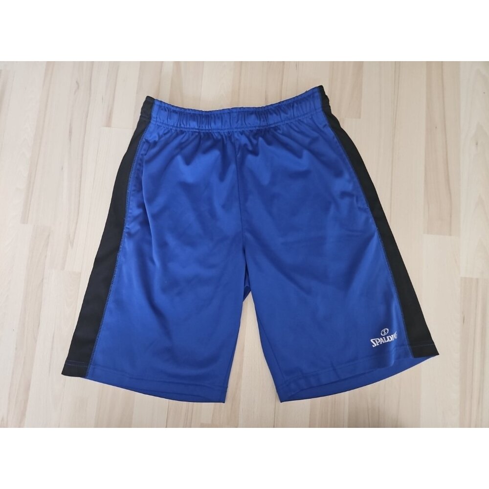Spalding Active Drawstring Shorts, Men's M, Blue Stretch Athletic
